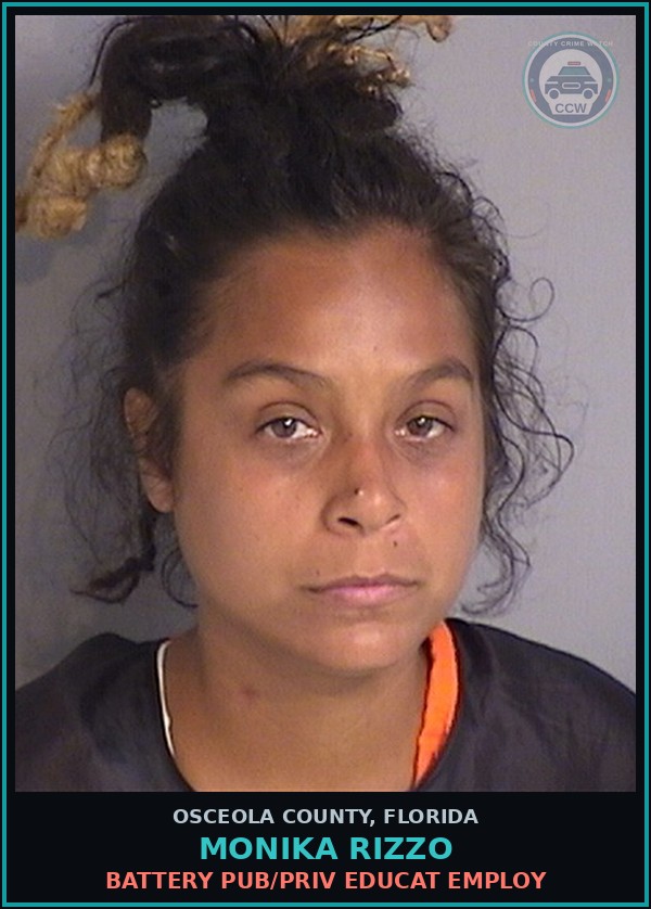 Booking mugshot of MONIKA RIZZO in Osceola County