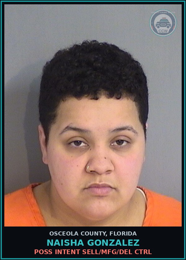 Booking mugshot of NAISHA GONZALEZ in Osceola County