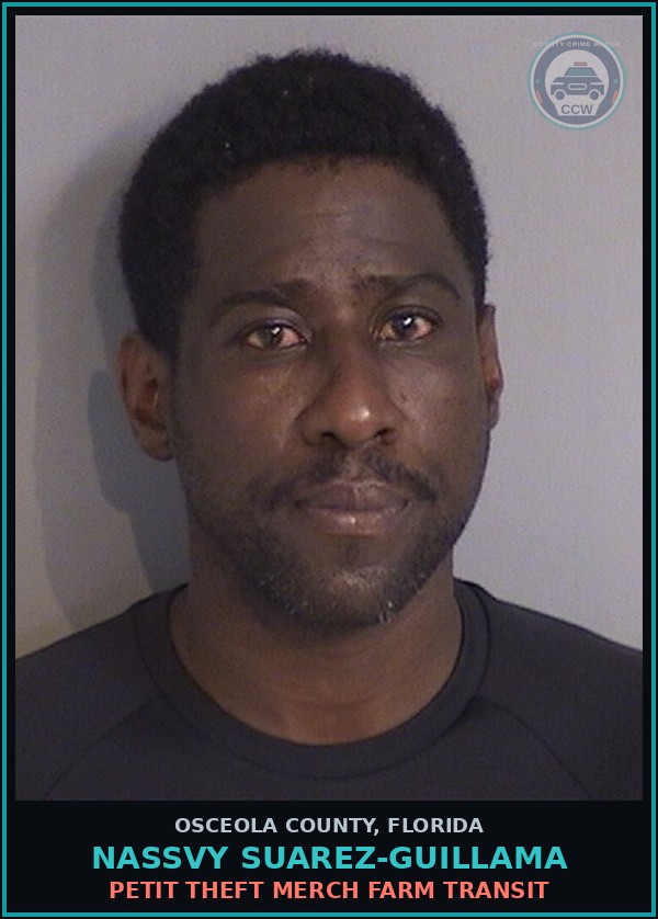Booking mugshot of NASSVY SUAREZ-GUILLAMA in Osceola County