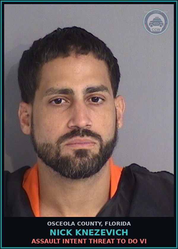 Booking mugshot of NICK KNEZEVICH in Osceola County