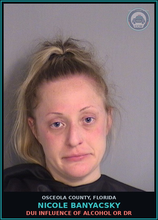 Booking mugshot of NICOLE BANYACSKY in Osceola County
