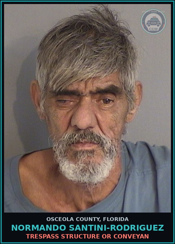 Booking mugshot of NORMANDO SANTINI-RODRIGUEZ in Osceola County
