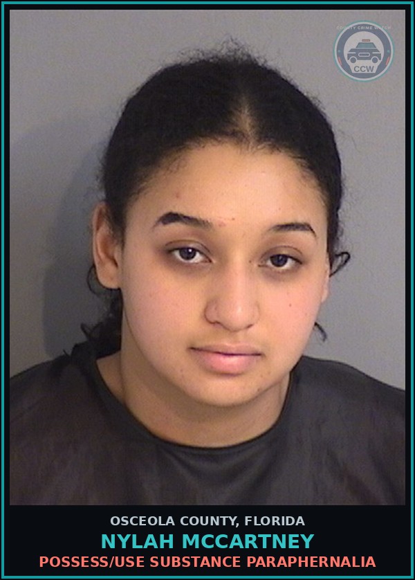 Booking mugshot of NYLAH MCCARTNEY in Osceola County