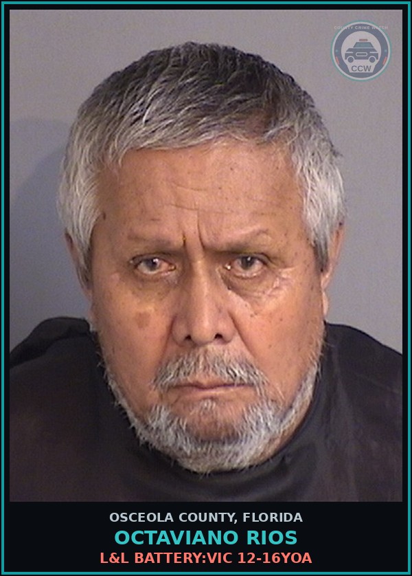 Booking mugshot of OCTAVIANO RIOS in Osceola County