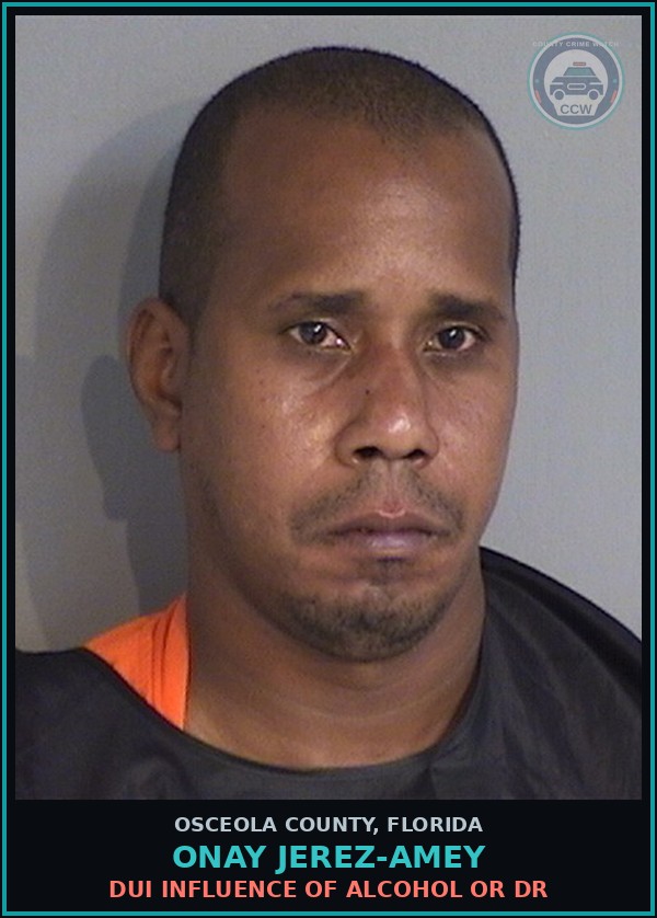 Booking mugshot of ONAY JEREZ-AMEY in Osceola County