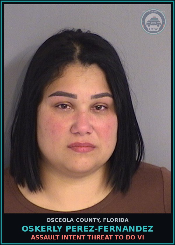 Booking mugshot of OSKERLY PEREZ-FERNANDEZ in Osceola County