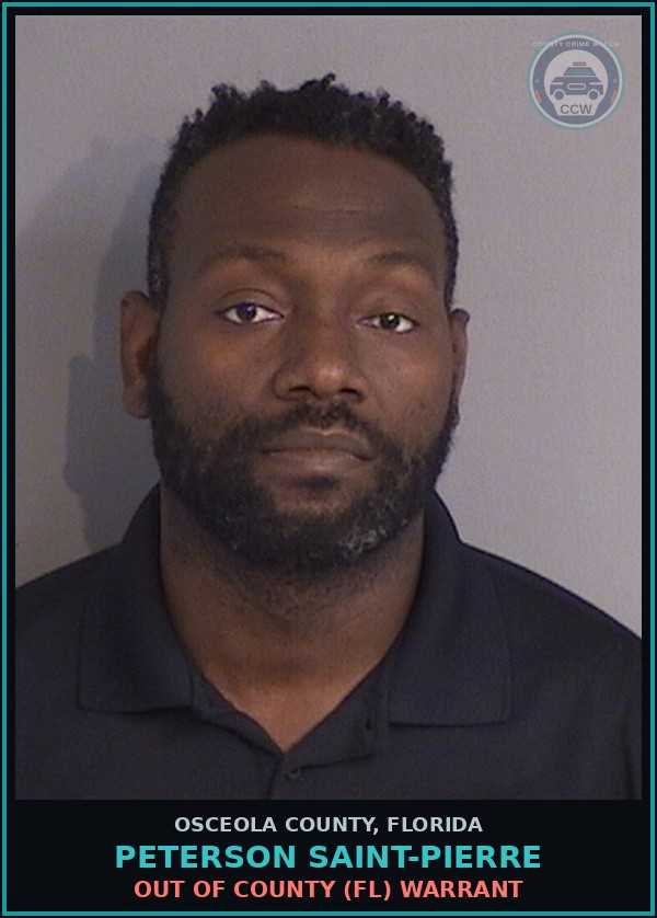 Booking mugshot of PETERSON SAINT-PIERRE in Osceola County
