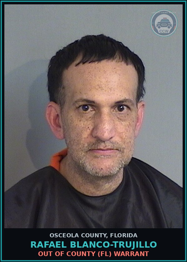 Booking mugshot of RAFAEL BLANCO-TRUJILLO in Osceola County