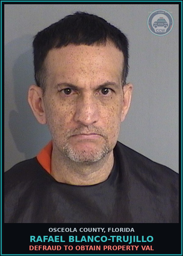 Booking mugshot of RAFAEL BLANCO-TRUJILLO in Osceola County