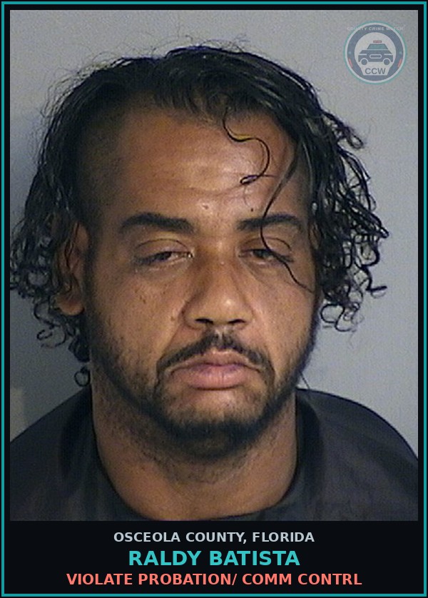 Booking mugshot of RALDY BATISTA in Osceola County