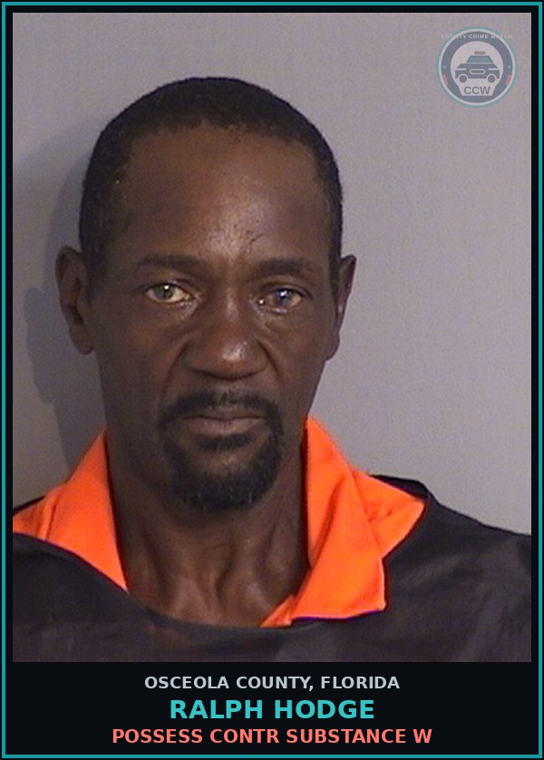 Booking mugshot of RALPH HODGE in Osceola County