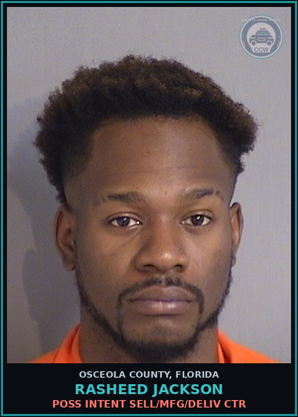Booking mugshot of RASHEED JACKSON in Osceola County
