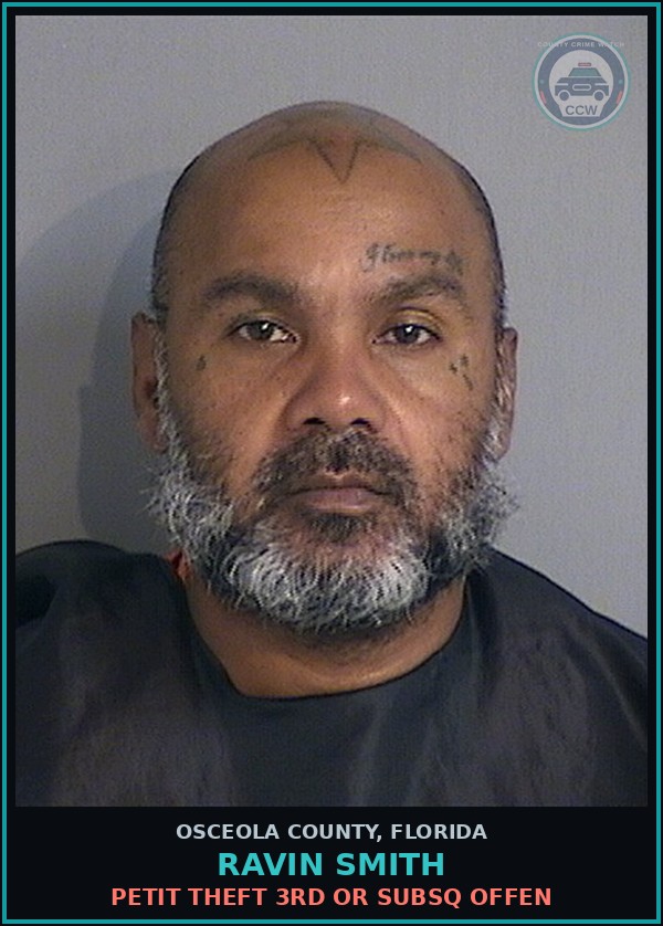 Booking mugshot of RAVIN SMITH in Osceola County