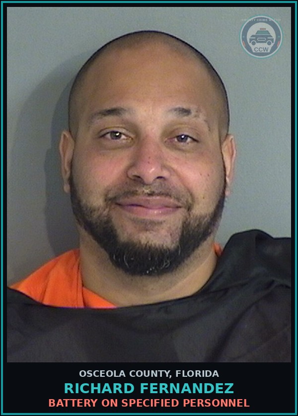 Booking mugshot of RICHARD FERNANDEZ in Osceola County