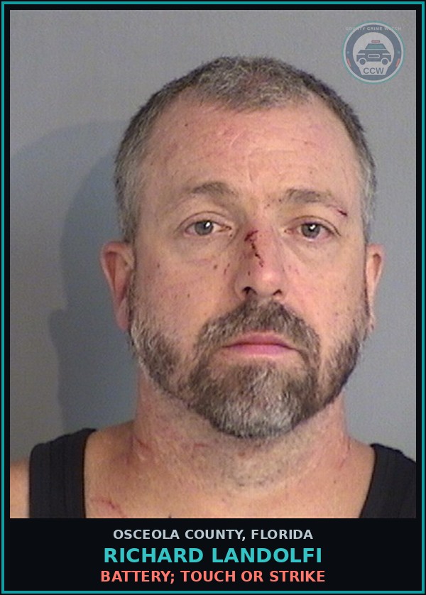 Booking mugshot of RICHARD LANDOLFI in Osceola County