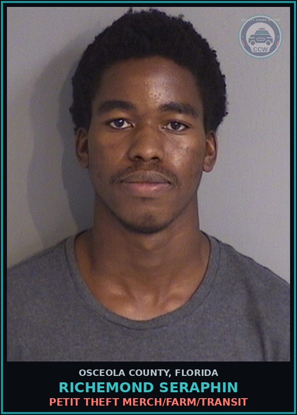 Booking mugshot of RICHEMOND SERAPHIN in Osceola County