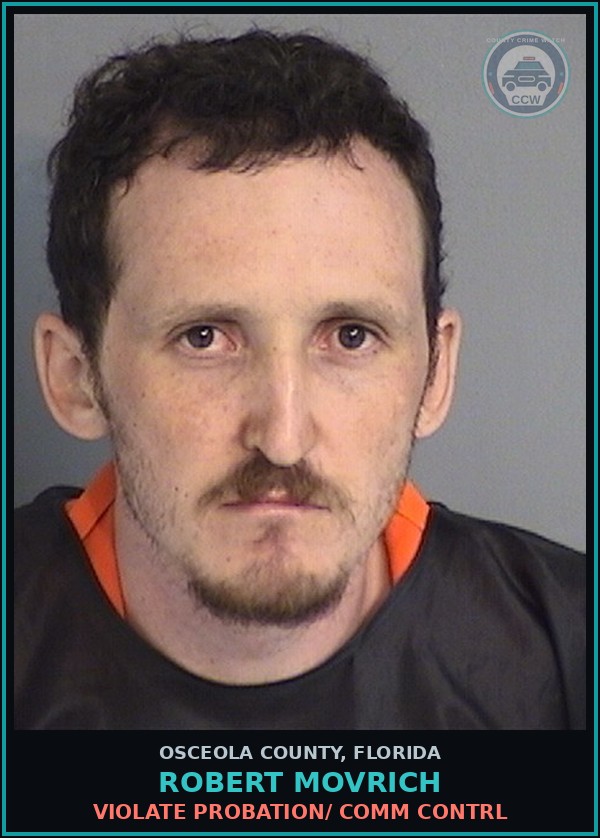 Booking mugshot of ROBERT MOVRICH in Osceola County