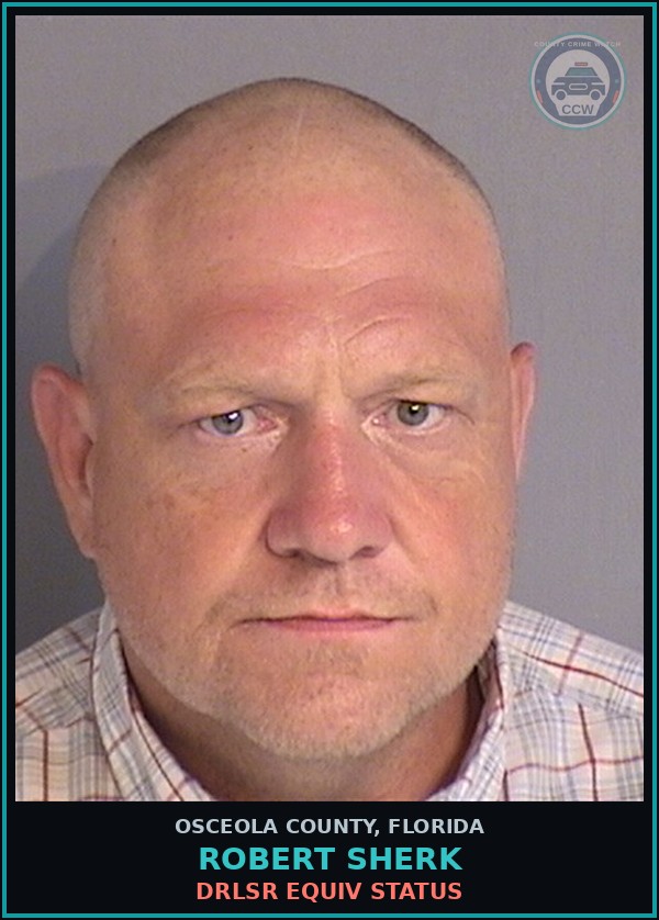 Booking mugshot of ROBERT SHERK in Osceola County