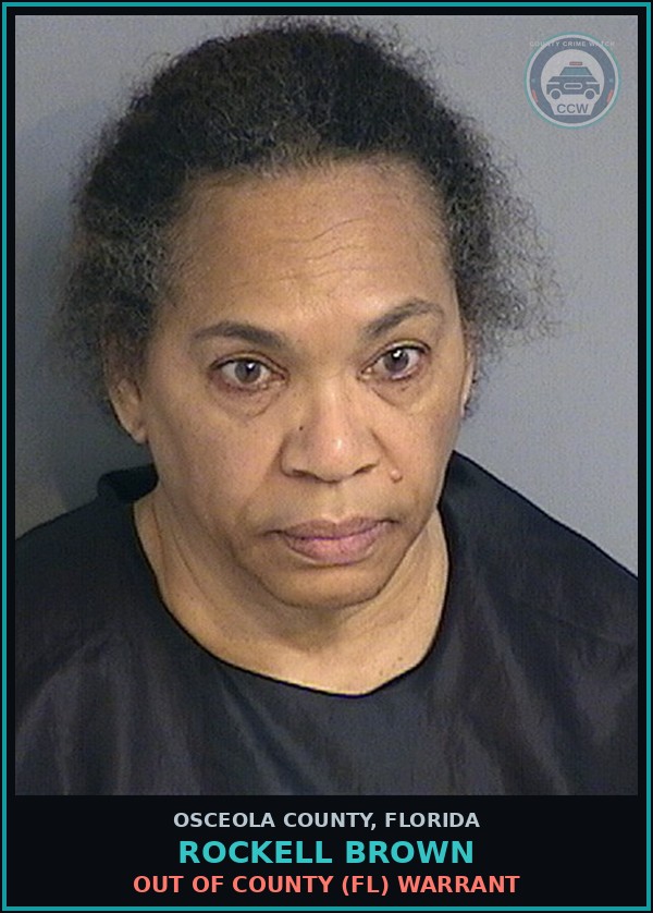 Booking mugshot of ROCKELL BROWN in Osceola County