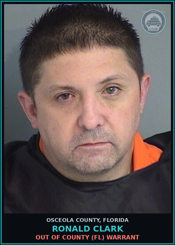 Booking mugshot of RONALD CLARK in Osceola County