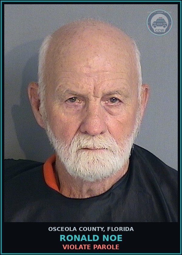 Booking mugshot of RONALD NOE in Osceola County