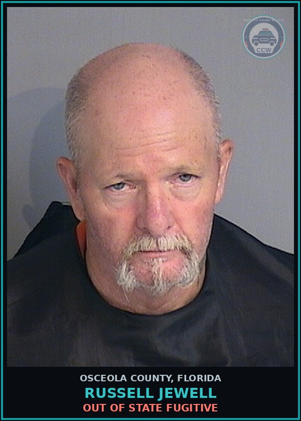 Booking mugshot of RUSSELL JEWELL in Osceola County