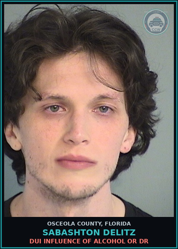 Booking mugshot of SABASHTON DELITZ in Osceola County