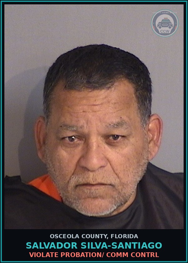 Booking mugshot of SALVADOR SILVA-SANTIAGO in Osceola County