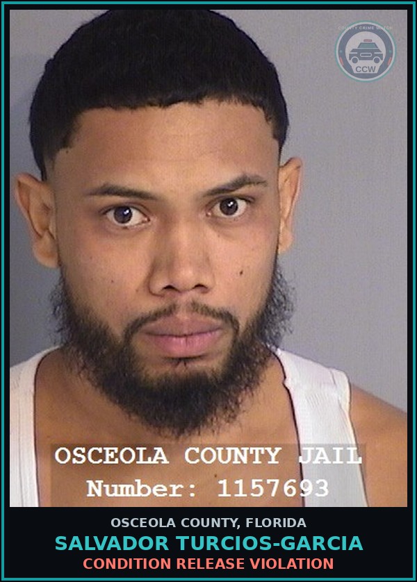 Booking mugshot of SALVADOR TURCIOS-GARCIA in Osceola County