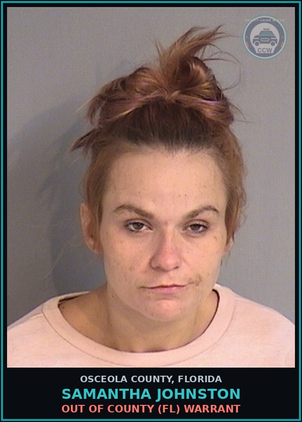 Booking mugshot of SAMANTHA JOHNSTON in Osceola County