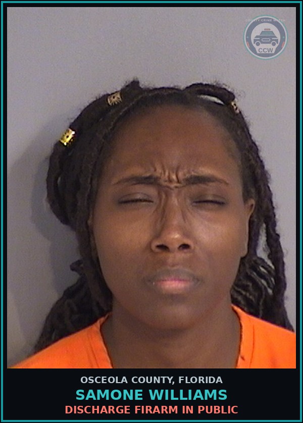 Booking mugshot of SAMONE WILLIAMS in Osceola County