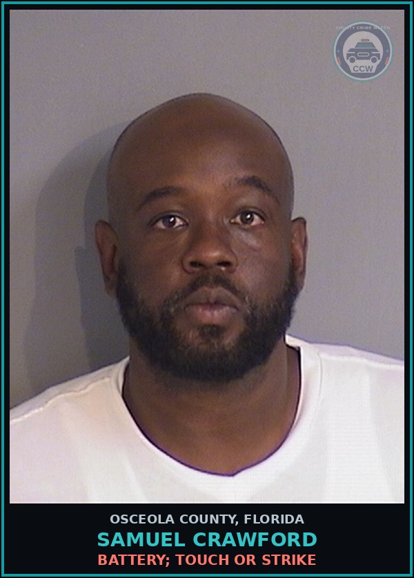 Booking mugshot of SAMUEL CRAWFORD in Osceola County