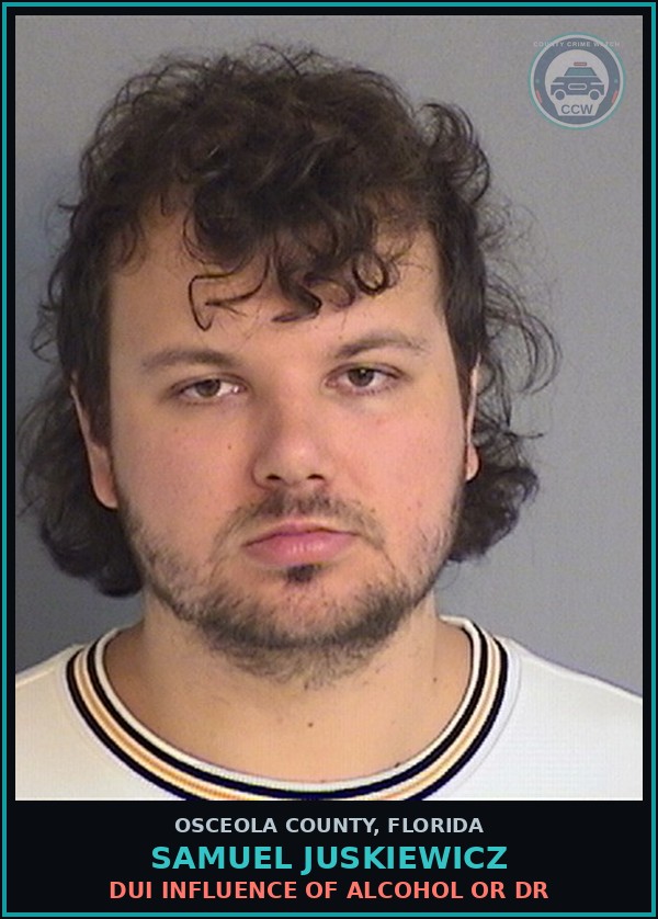 Booking mugshot of SAMUEL JUSKIEWICZ in Osceola County