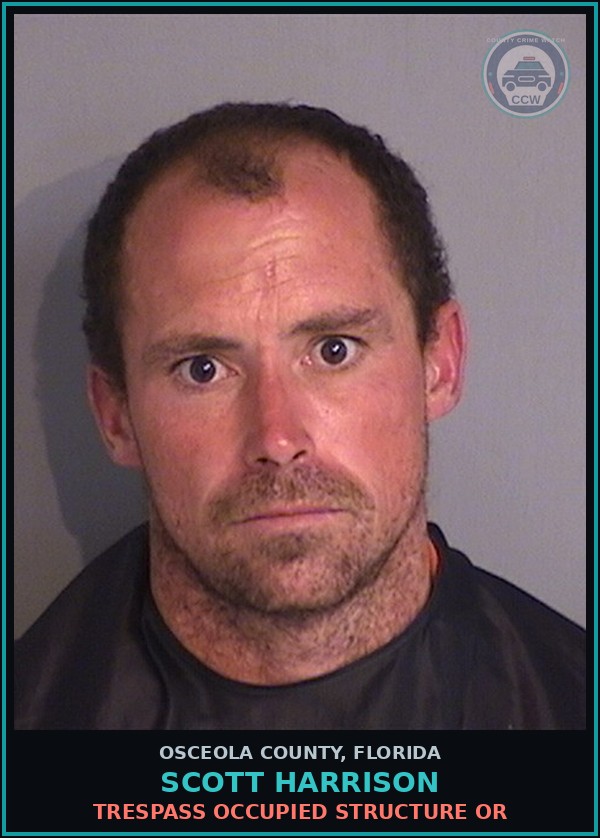 Booking mugshot of SCOTT HARRISON in Osceola County
