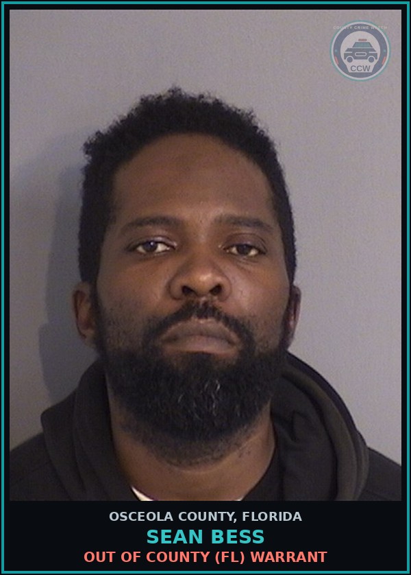 Booking mugshot of SEAN BESS in Osceola County