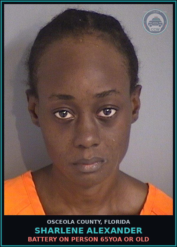 Booking mugshot of SHARLENE ALEXANDER in Osceola County