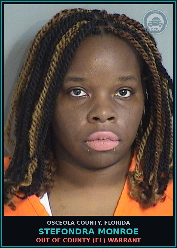Booking mugshot of STEFONDRA MONROE in Osceola County