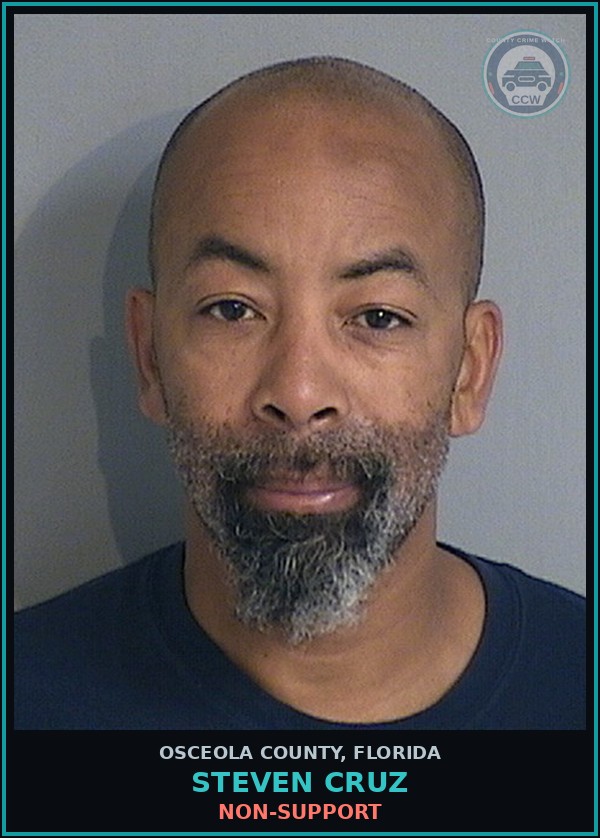 Booking mugshot of STEVEN CRUZ in Osceola County