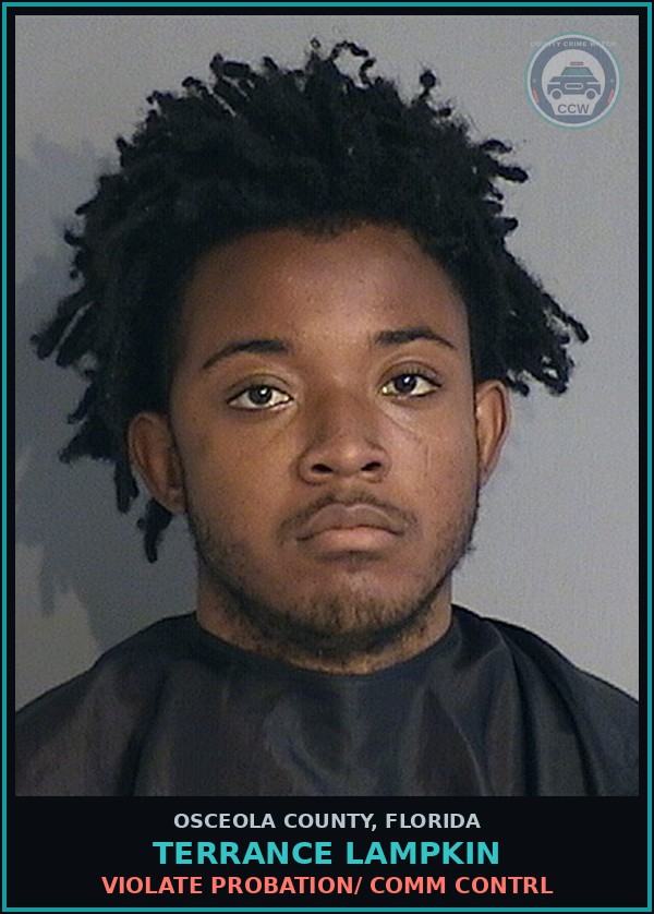 Booking mugshot of TERRANCE LAMPKIN in Osceola County