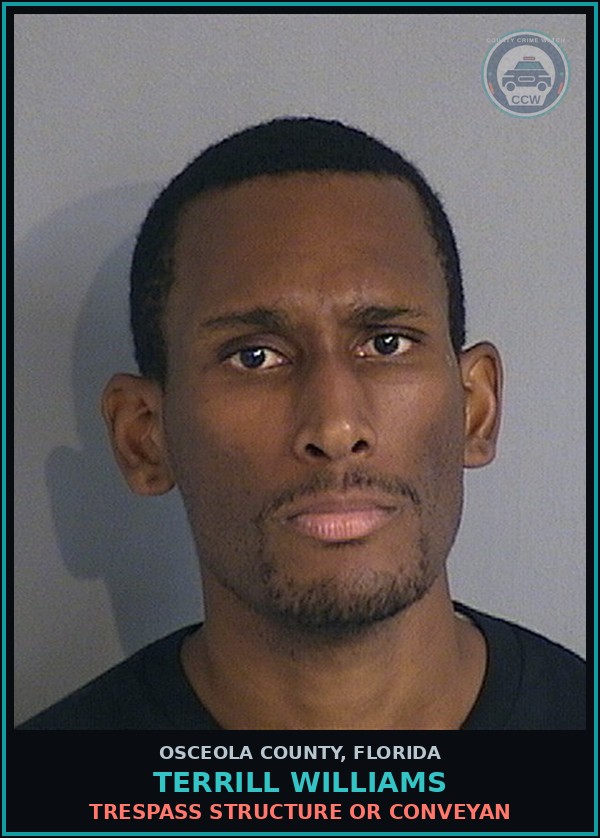 Booking mugshot of TERRILL WILLIAMS in Osceola County