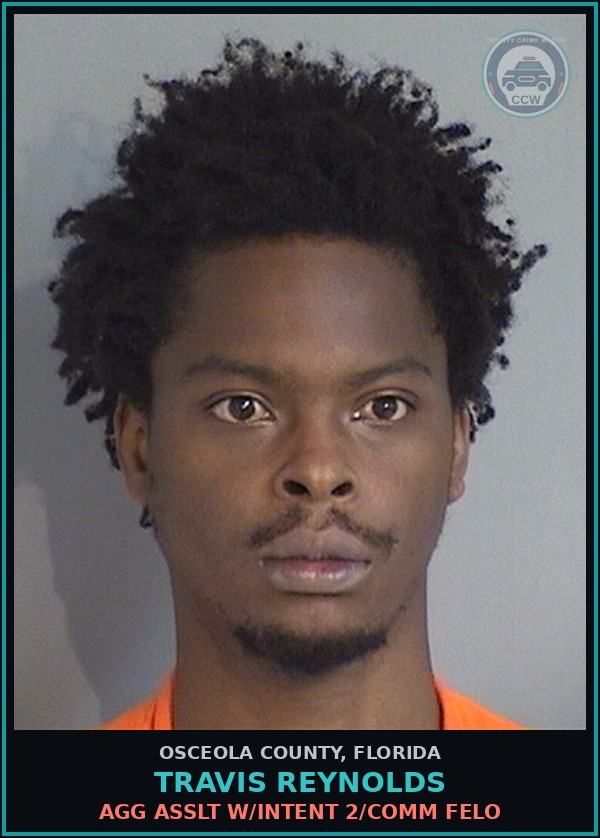 Booking mugshot of TRAVIS REYNOLDS in Osceola County