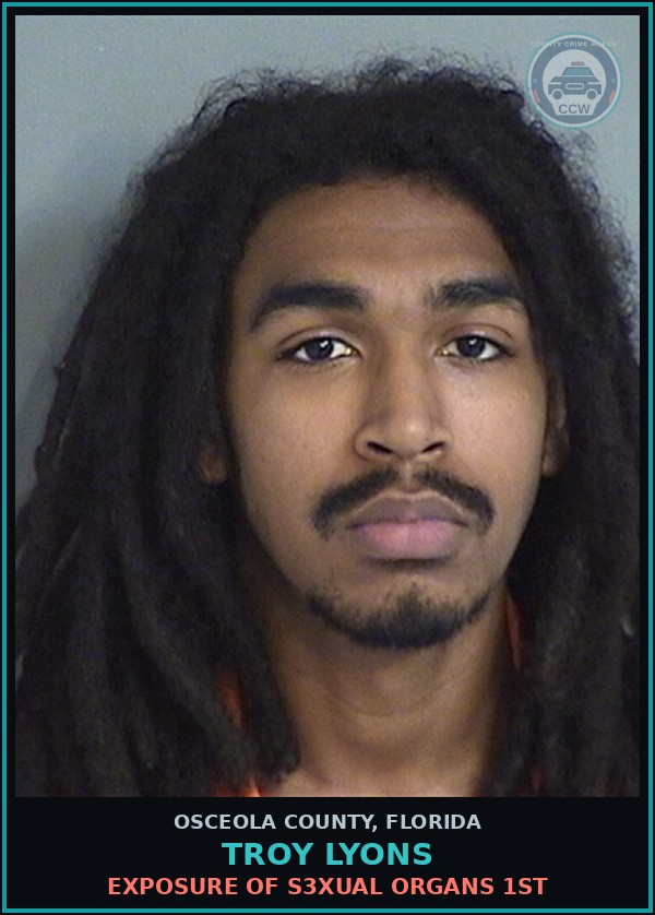 Booking mugshot of TROY LYONS in Osceola County