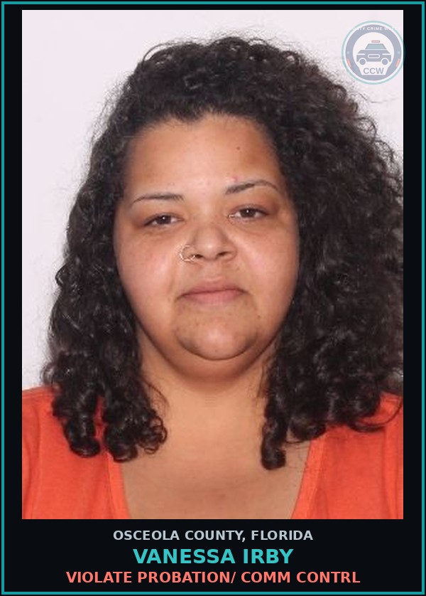 Booking mugshot of VANESSA IRBY in Osceola County