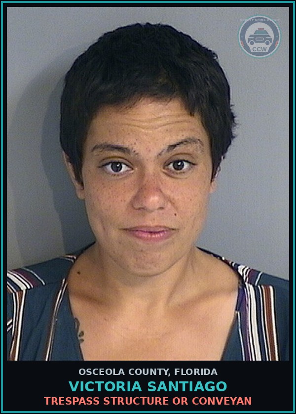 Booking mugshot of VICTORIA SANTIAGO in Osceola County