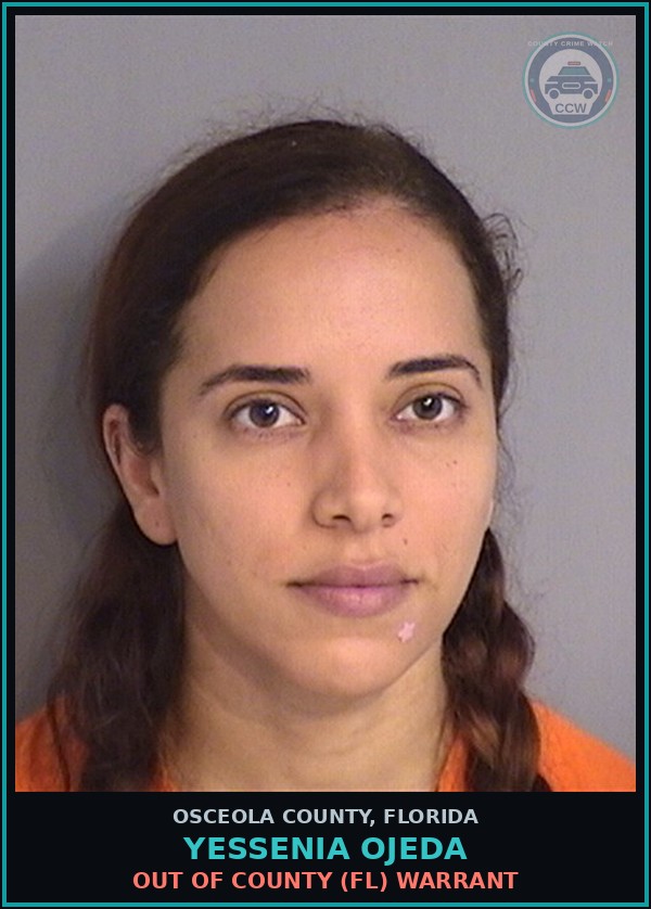 Booking mugshot of YESSENIA OJEDA in Osceola County