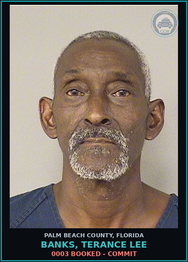 Booking mugshot of BANKS, TERANCE LEE in Palm Beach County