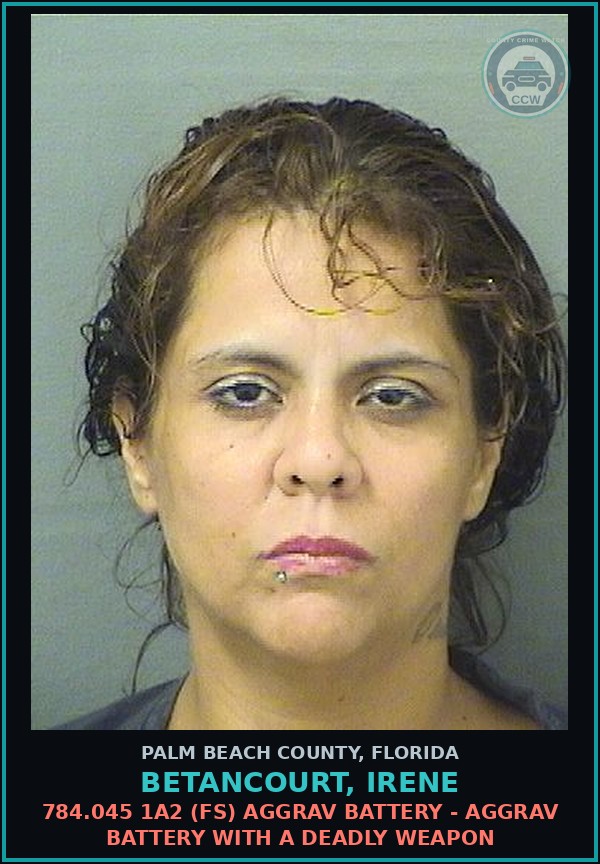 Booking mugshot of BETANCOURT, IRENE in Palm Beach County