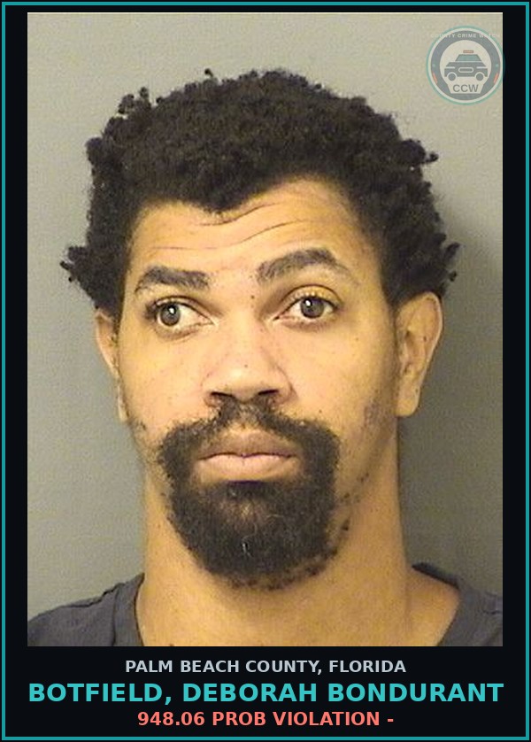 Booking mugshot of BOTFIELD, DEBORAH BONDURANT in Palm Beach County
