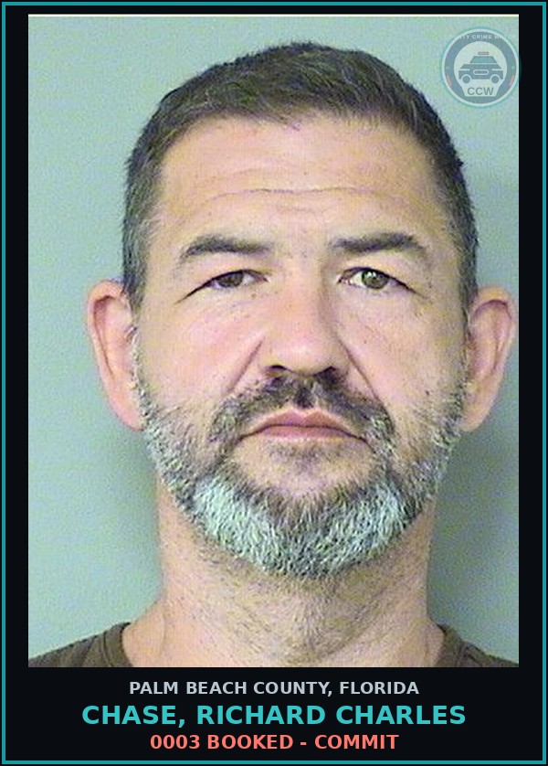 Booking mugshot of CHASE, RICHARD CHARLES in Palm Beach County
