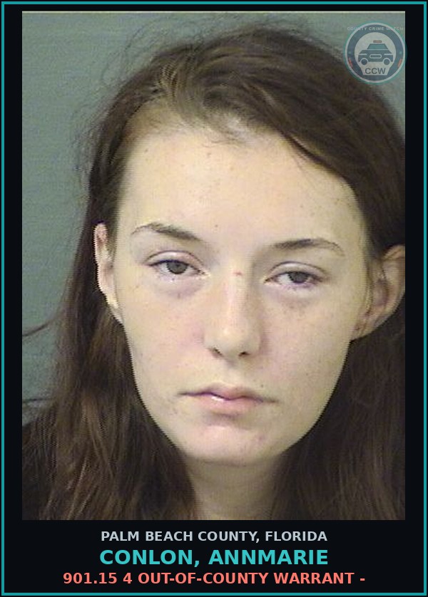 Booking mugshot of CONLON, ANNMARIE in Palm Beach County